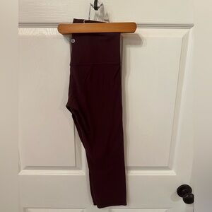 Lululemon Align 23’ Legging. Maroon SZ 8